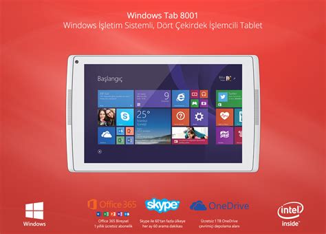 windows işletim sistemli tablet pc fiyatları